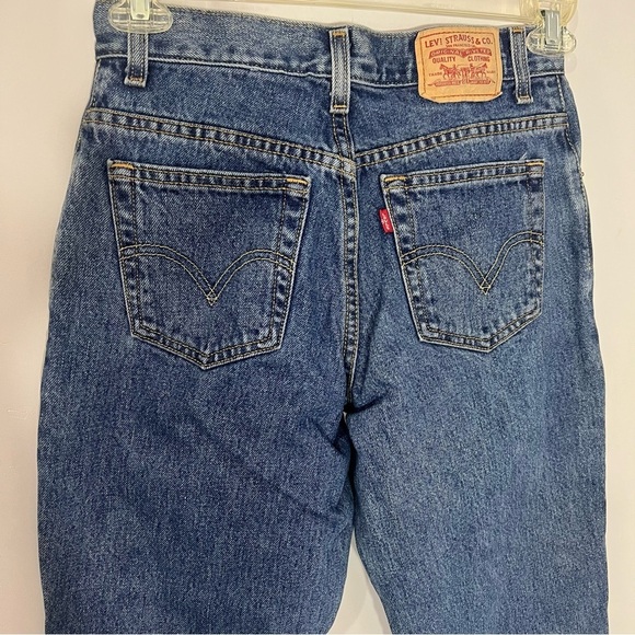 Vintage Levi's Jeans 550 Straight Leg High Waist Mom Made in 2004 Y2K LONG Tall - Picture 9 of 12